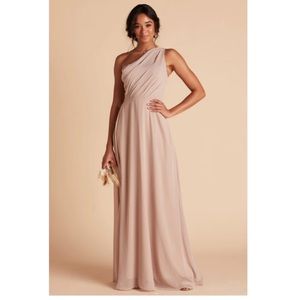 Birdy grey KIRA DRESS CHIFFON TAUPE Sz medium